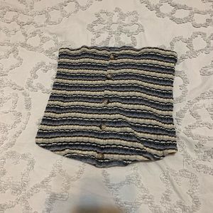 AE Button Front Tube Top